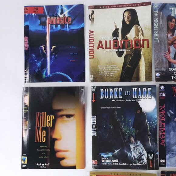 Horror Thriller DVD Lot 11 Audition Monster Cape Fear Night Shift Parasite Movie - Picture 2 of 11